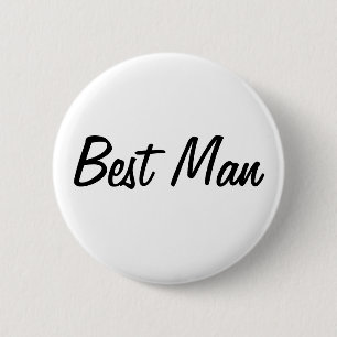 Best Man Badge Ronde Button 5,7 Cm