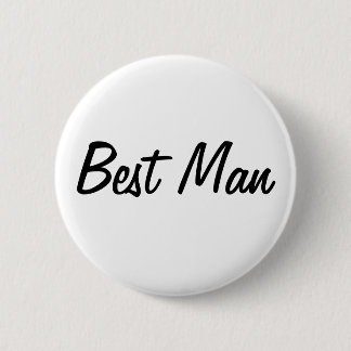 Best Man Badge Ronde Button 5,7 Cm