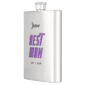 Best Man bewerkbare namen en data Flacon (Links)