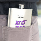 Best Man bewerkbare namen en data Flacon (Voorbeeld)