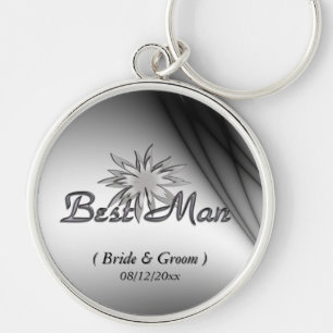 Best Man Black and White Custom Sleutelhangers