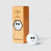Best Man Black Bow Stropdas Golfballen (Verpakking)