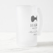 Best Man Black Bow Stropdas Matglas Bierpul (Voorkant rechts)