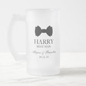 Best Man Black Bow Stropdas Matglas Bierpul (Links)