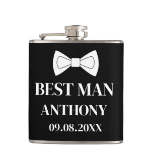 Best Man Black Elegant Modern Gifts Wedding Heupfles