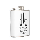 Best Man Black Stropdas Heupfles (Rechts)