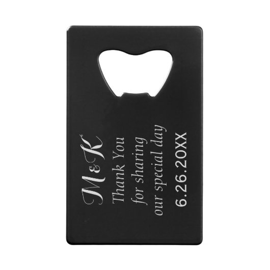 Best Man Black Tuxedo Credit Kaart Bottle Opener Creditkaart Flessenopener (Achterkant)