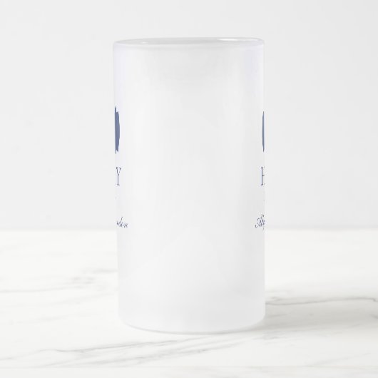 Best Man Blue Bow Stropdas Matglas Bierpul (Center)