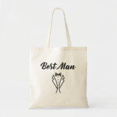 Best Man Bowtie Tuxedo Wedding Gift Tote Bag (Voorkant)