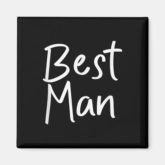 Best Man Bride Squad T - shirts Wedding Gift Magneet (Voorkant)