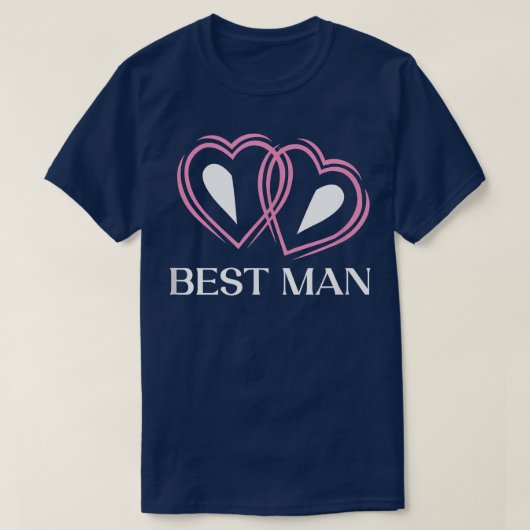 Best Man Bridesman Groomsmen Paranymph Groomsman T-shirt (Design voorkant)