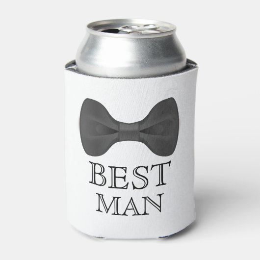 Best Man bruiloft Blikjeskoeler (Blikje Voorkant)