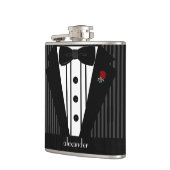 Best Man bruiloft gepersonaliseerd Heupfles (Links)