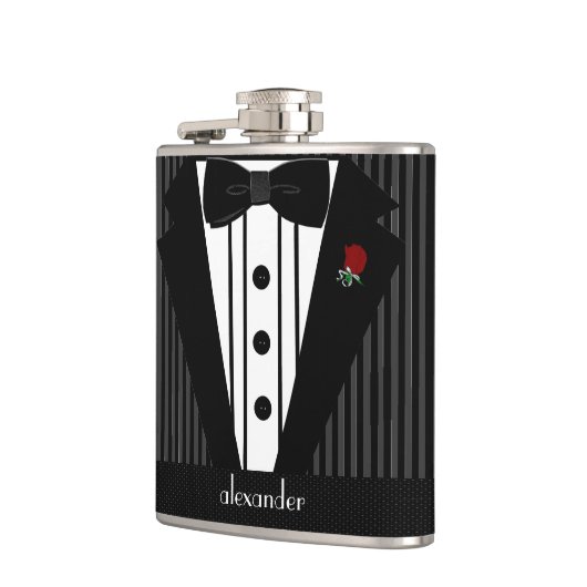 Best Man bruiloft gepersonaliseerd Heupfles (Links)