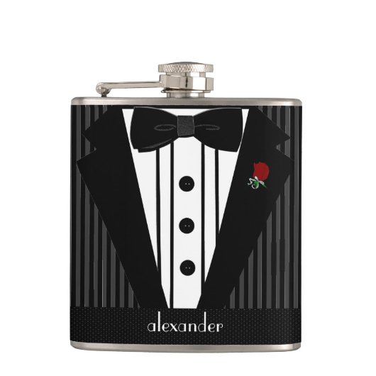 Best Man bruiloft gepersonaliseerd Heupfles (Voorkant)