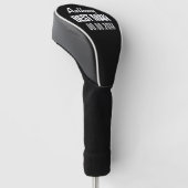 Best Man bruiloft gunst golf driver hoofd cover (Schuin)