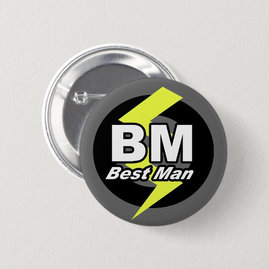 Best Man Button (Voorkant /achterkant)