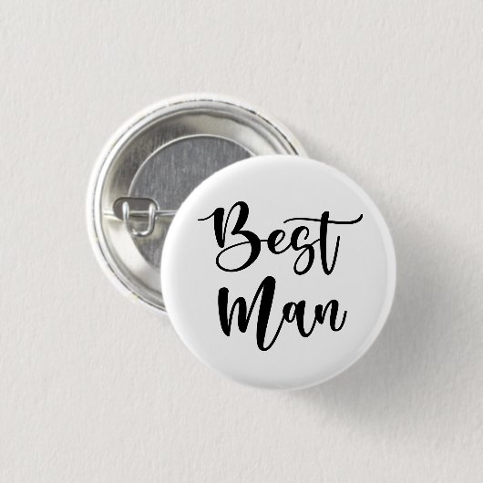 Best Man Button (Voorkant /achterkant)