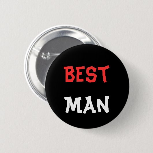 Best Man Button (Voorkant /achterkant)