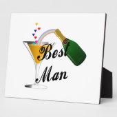 Best Man Champagne Toast Fotoplaat (Zijkant)