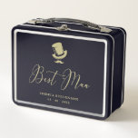 Best Man Chic Wedding Minimalist<br><div class="desc">Best Man Chic Wedding Minimalist Metal Box. Perfect Gift for the groom team. IMPORTANT NOTICE: This design is part of a collection and has other coordinated elements that you can find in my store. Sometimes it can be difficult to aesthetically align and put texts or initials on the designs, if...</div>