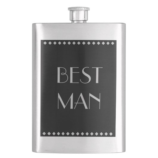 Best Man Classic Flask Heupfles (Voorkant)