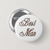 Best Man Classy Browns Ronde Button 5,7 Cm (Voorkant /achterkant)