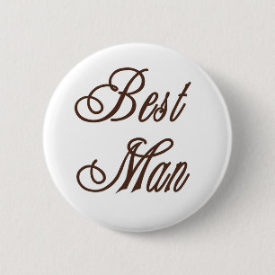 Best Man Classy Browns Ronde Button 5,7 Cm
