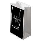 Best Man Custom Modern Chic Classy Klein Cadeauzakje (Voorkant Gekanteld)