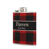 Best Man Custom Name on Buffalo Play Heupfles (Links)