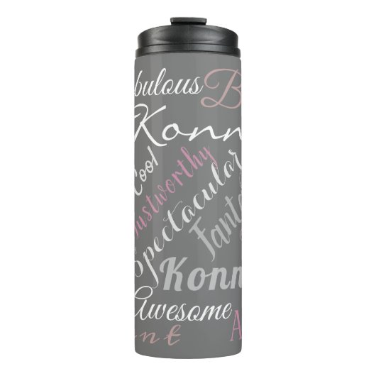 Best Man Custom Positieve Attribuut Affirmaties Thermosbeker (Voorkant)