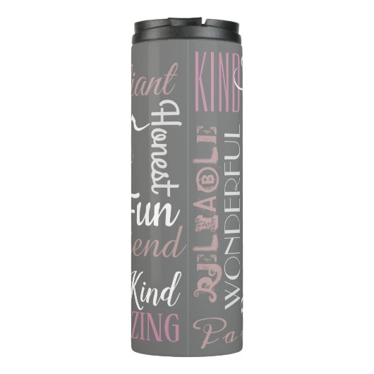 Best Man Custom Positieve Attribuut Affirmaties Thermosbeker (Achterkant)