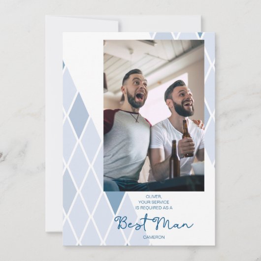 Best Man Elegant Abstract Photo Sophisticated (Voorkant)
