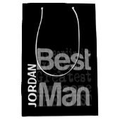 Best Man Extraordinaire CUSTOM Medium Cadeauzakje (Voorkant)