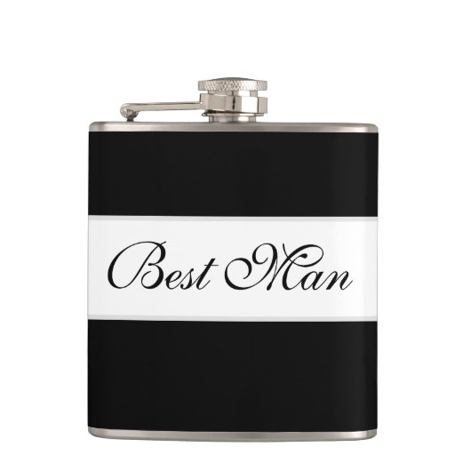Best Man Flask Heupfles (Voorkant)