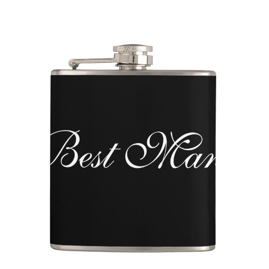 Best Man Flask Heupfles (Voorkant)