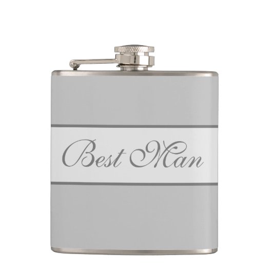 Best Man Flask Heupfles (Voorkant)