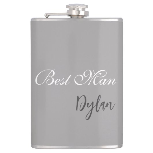 Best Man Flask Heupfles (Voorkant)