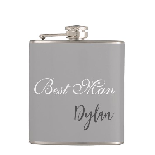 Best Man Flask Heupfles (Voorkant)