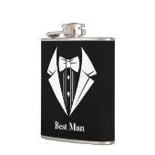 Best Man Flask met Vinyl Bekleding Heupfles (Links)
