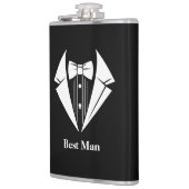Best Man Flask met Vinyl Bekleding Heupfles (Links)