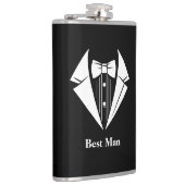 Best Man Flask met Vinyl Bekleding Heupfles (Rechts)