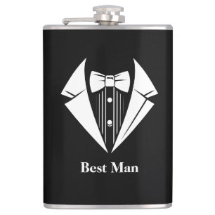 Best Man Flask met Vinyl Bekleding Heupfles