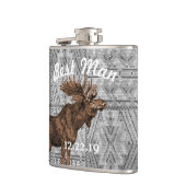 Best Man Flask  Moose Heupfles (Links)