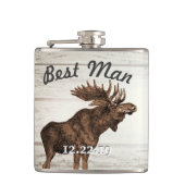 Best Man Flask Moose Heupfles (Voorkant)