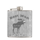 Best Man Flask  Moose Heupfles (Voorkant)