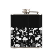 Best Man Flask  Moose Heupfles (Achterkant)