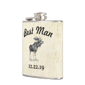 Best Man Flask Moose Heupfles (Links)