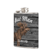 Best Man Flask Moose Heupfles (Links)