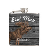 Best Man Flask Moose Heupfles (Voorkant)